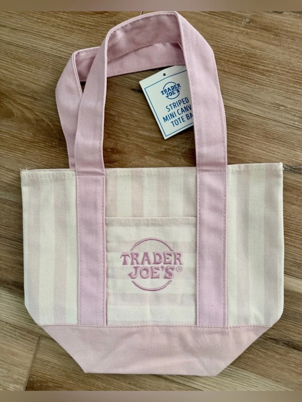 Trader Joe's Mini Tote Bag - Pink